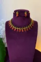 Antique Gold Peacock Choker